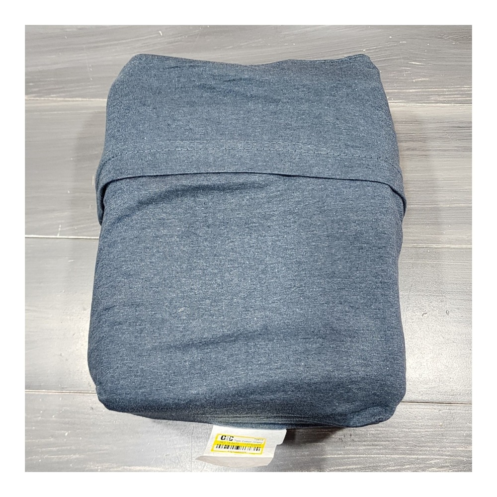 Threshold Twin‎ Sheet Set Cotton Jersey Heathered Blue 3pc